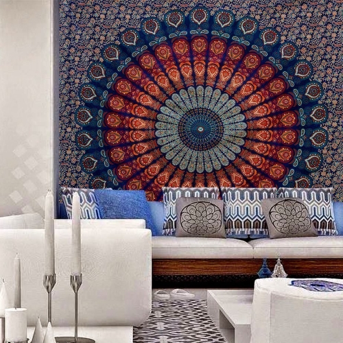 Multicolor Mandala Wall Tapestry